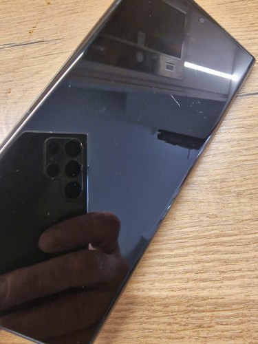 USED Samsung Galaxy S22 Ultra SM-S908B LCD Display Screen Original black frame - Zdjęcie 6 z 7