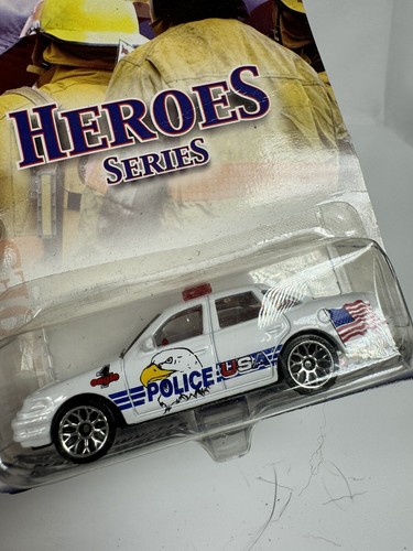 Police Car USA Matchbox '01 Heroes Series Police Car Eagle On Side Diecast - Picture 2 of 7
