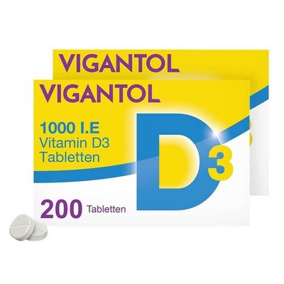 Vigantol 1.000 I.E. Vitamin D3 Tabletten · 2x200 St · PZN 08032372