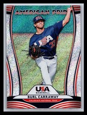 2020 Donruss #AP14 Burl Carraway / Justin Verlander American Pride Rapture