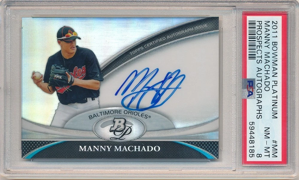 Bowman Manny Machado Baseball Sports Trading Cards & Accessories