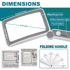 Rechargeable Magnifying Glass with Light for Reading, 6X Large Page ...