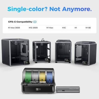 Creality CFS-C Multicolor 3D Printer Filament System Upgraded for