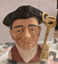 Royal Doulton Gaoler D6570 Large Character Toby Jug Williamsburg Vintage Ceramic
