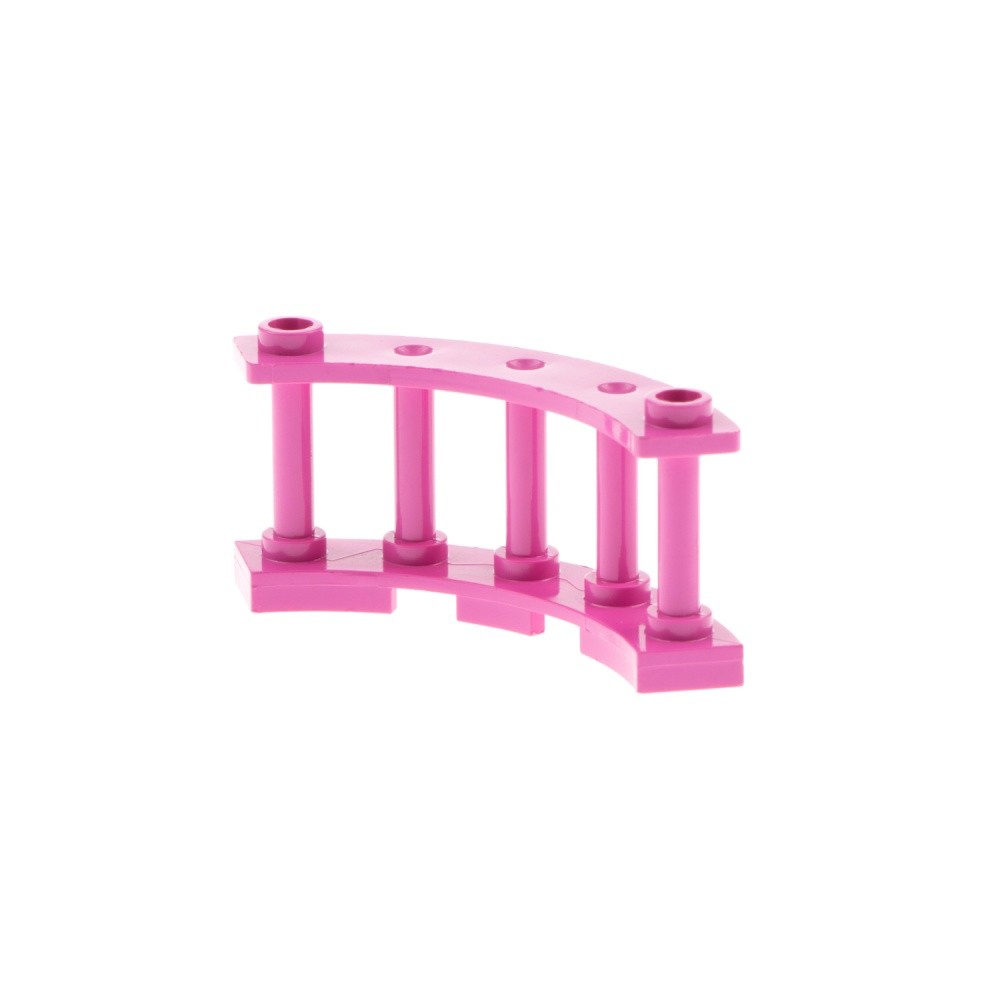 1X Lego Fence 4X4X2 Dark Pink Rose Quarter Round Spindles Struts Curved 30056