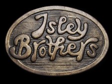 MI21167 COOL VINTAGE 1970s  ISLEY BROTHERS  MUSIC BELT BUCKLE