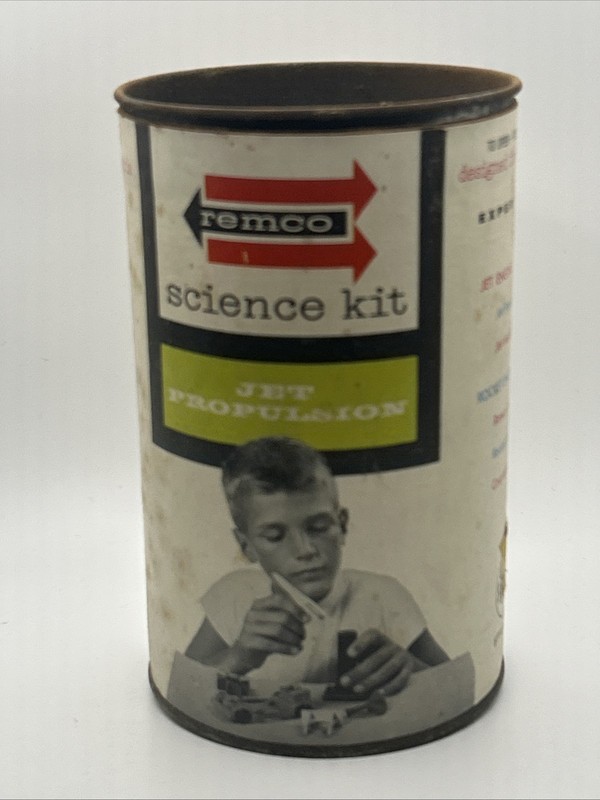 Vintage REMCO Science Kit ~ Jet Propulsion -  #412 in Canister W/Instructions