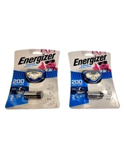 Lot of (2)Energizer HDA32E Vision 200 Lumens Blue LED Headlight Alkaline