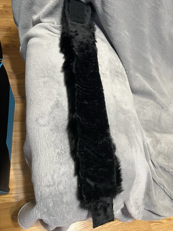 Alaska Handmade Real Black Rabbit Fur Headband  - Image 3 of 3
