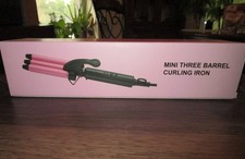 Mini Three Barrel Curling Iron New in Box
