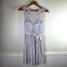 Women's Hitherto BHLND Anthropologie Lilac Lace Sleeveless Celina Dress 02/XS