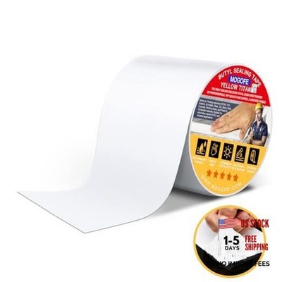 RV Roof Sealant Tape White, 4 Inch x 50 Feet RV Repair Roof Sealer 4in*50ft