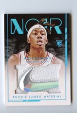 #/5 Platinum Ayo Dosunmu Rookie Jumbo Material RC Jersey 2021 Noir Nike Swoosh