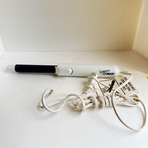 Vintage CONAIR SUPERMAX Blue Velvet Flocked Curling Iron Tested and Heats Great