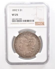 1892-S Morgan Silver Dollar VF25 NGC Nice Tone *2837