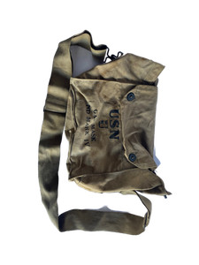 USN ND Mark IV Gas Mask Carrier Bag US Navy Militaria Original Field Gear