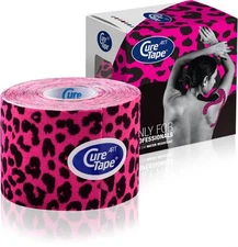 CureTape Art Kinesiology Tape: 2 in. x 16.5 ft. (Pink Leopard)