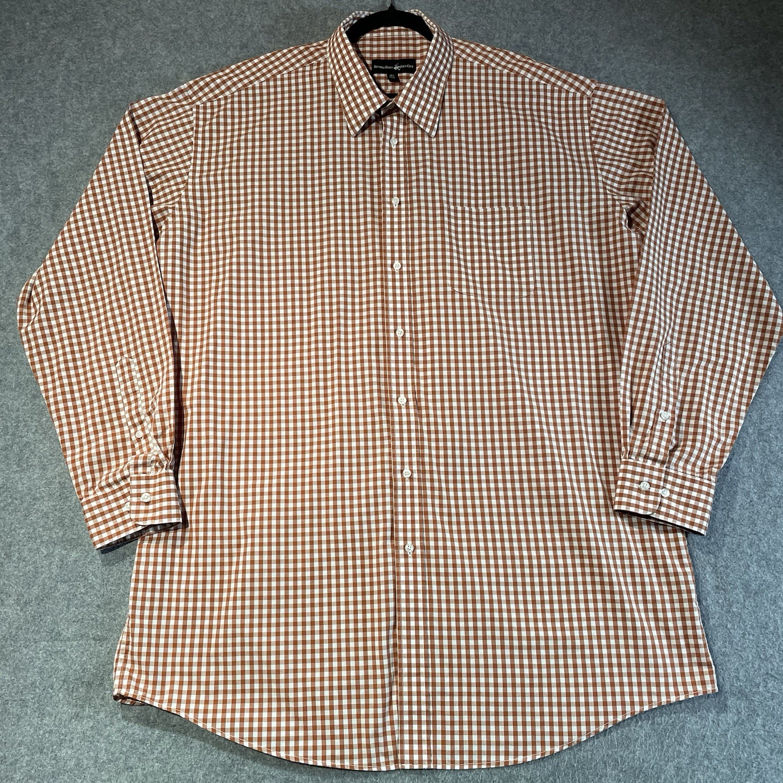 Beverly Hills Polo Club Long Sleeve Button Up Shirt Men’s Size XXL 18.5 38/39