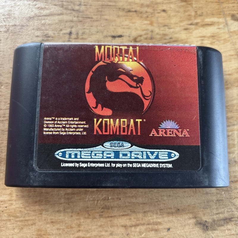 Mortal Kombat Sega Mega Drive PAL Arena Game Cartridge Only Free Post