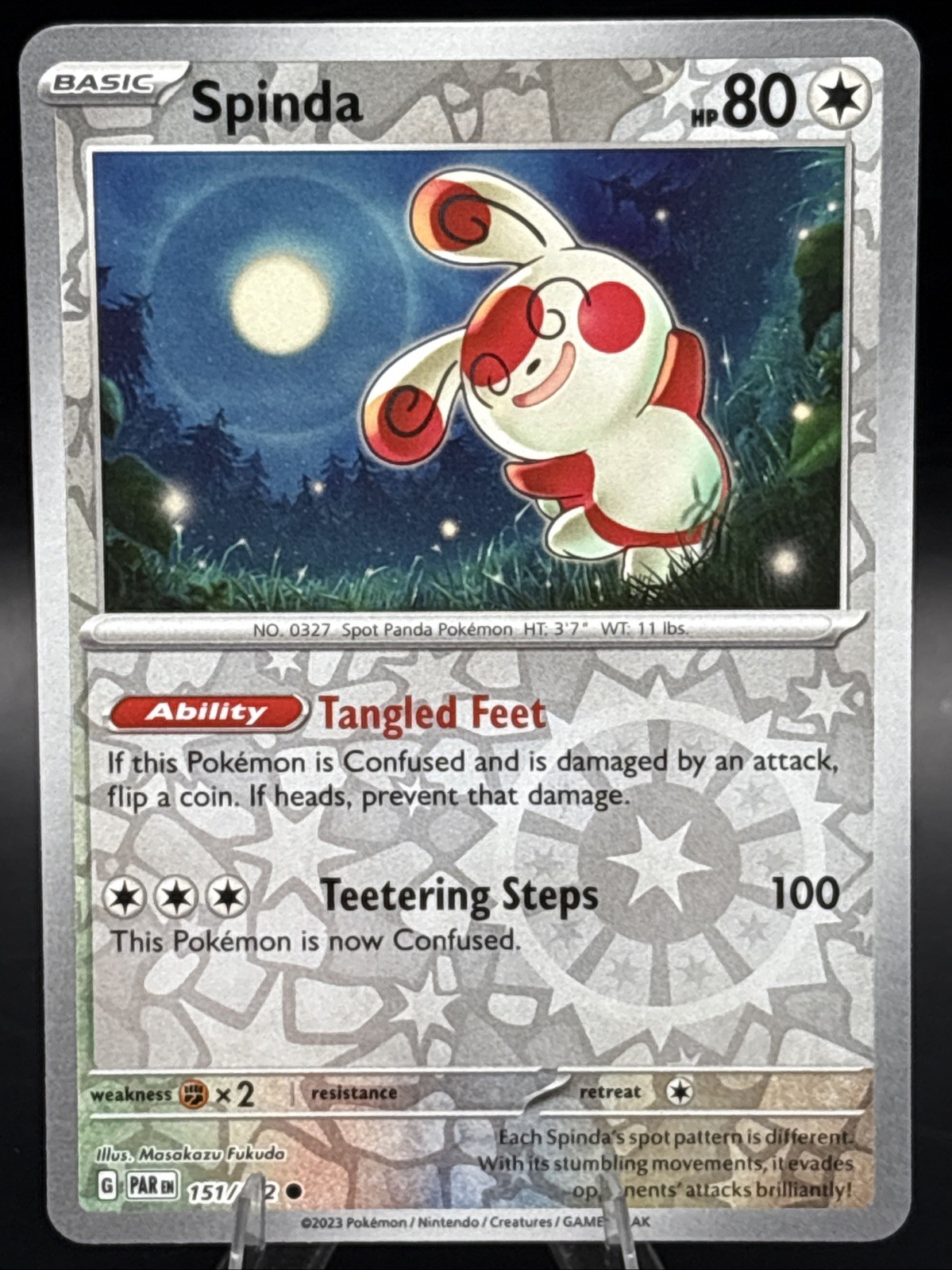 Pokemon TCG - Spinda - 151/182 - Paradox Rift - Reverse Holo