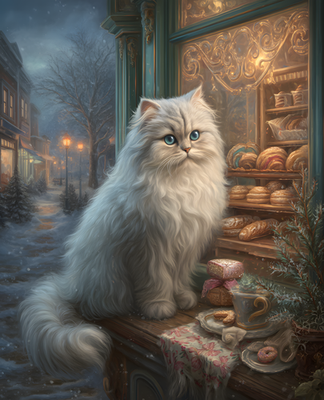 #ad 8x10 Cat On Table In Front Of Window Art Print Wall Decor 834604790 $7.95