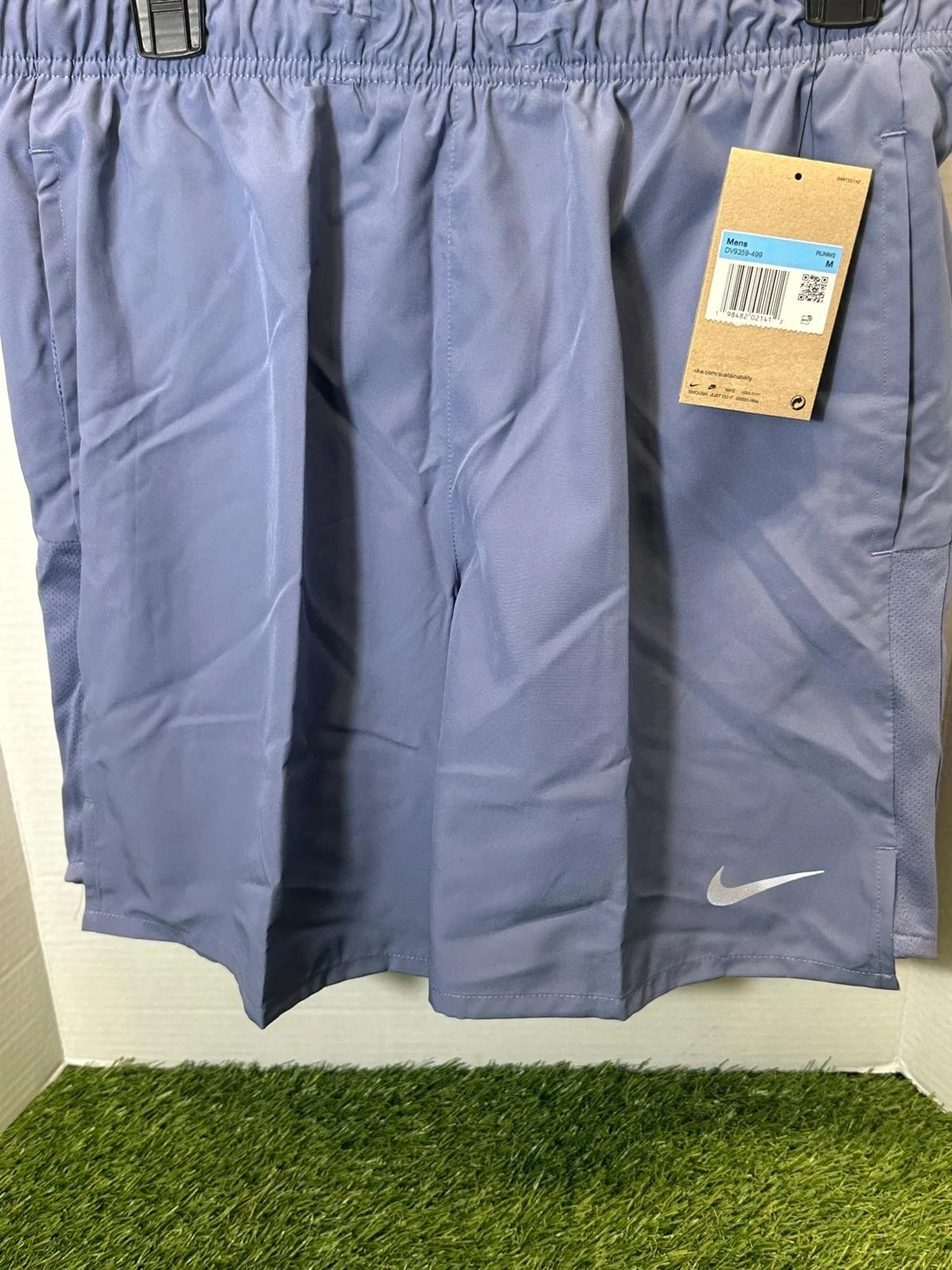 NEW Nike Challenger Dri-Fit Running Shorts Mens Medium Blue 7" Athleisure Lined