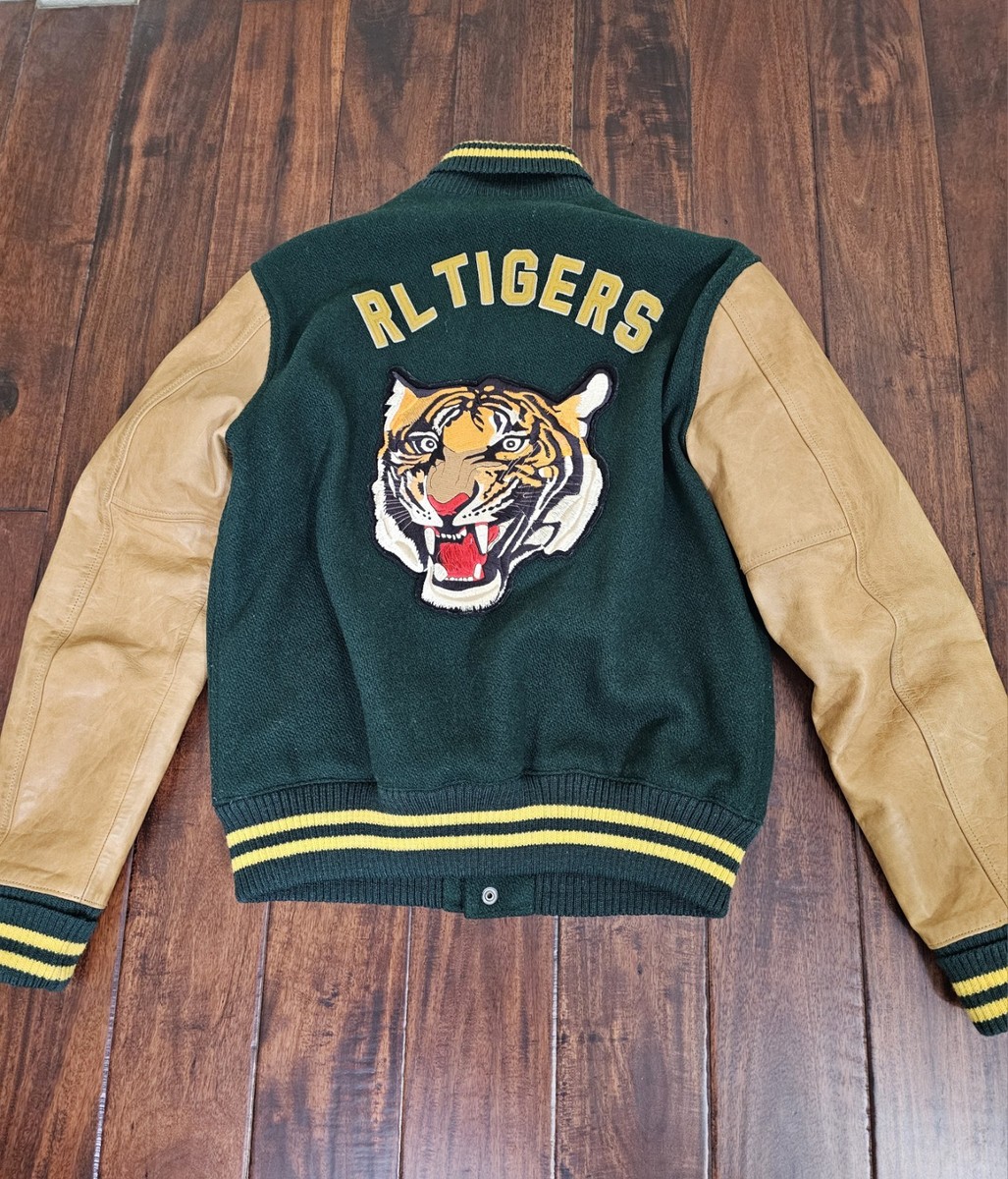 Polo Ralph Lauren Varsity Letterman Tiger Jacket Mens Size M | eBay