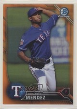 2016 Bowman Chrome Prospects Orange Refractor 11/25 Yohander Mendez #BCP199 a6i