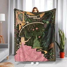 Wicked Change For Good Blanket Wizard Musical Cozy Flannel Throw Gift