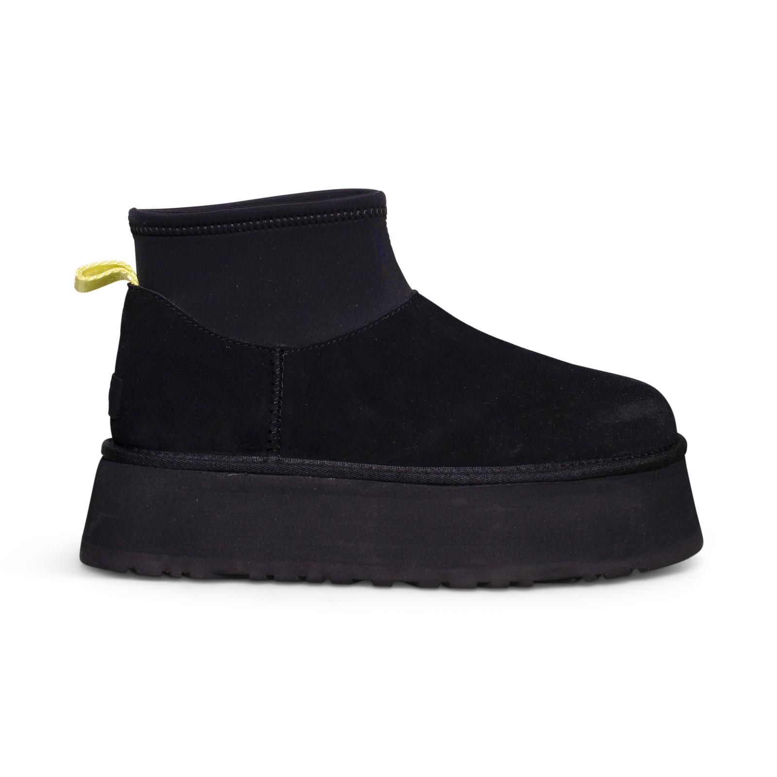 UGG CLASSIC MINI DIPPER PUFFER PLATFORM BLACK SUEDE WOMEN'S BOOTS SIZE US 8 NEW image 5