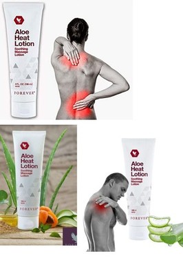 2 Forever Aloe Heat Lotion. Instant Muscle Relief & Deep Soothing care support.