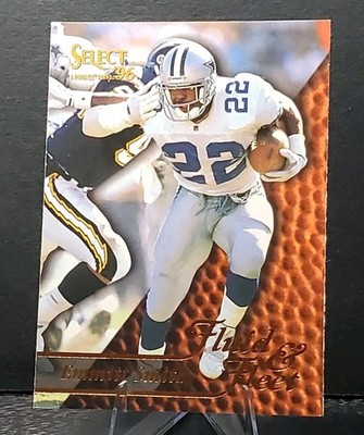 1996 Select #187 Emmitt Smith COWBOYS HOF'er Fluid & Fleet football card NM/MT