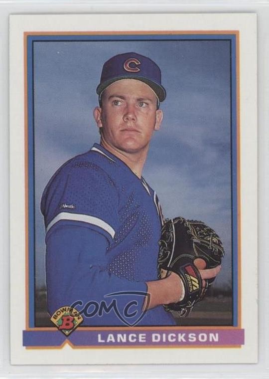 1991 Bowman Lance Dickson #411 Rookie RC 0q1p