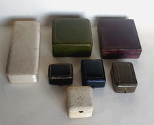 Lot De 7 Boite écrin ancien  Pour bijoux Bague Bracelet Montre De Gousset