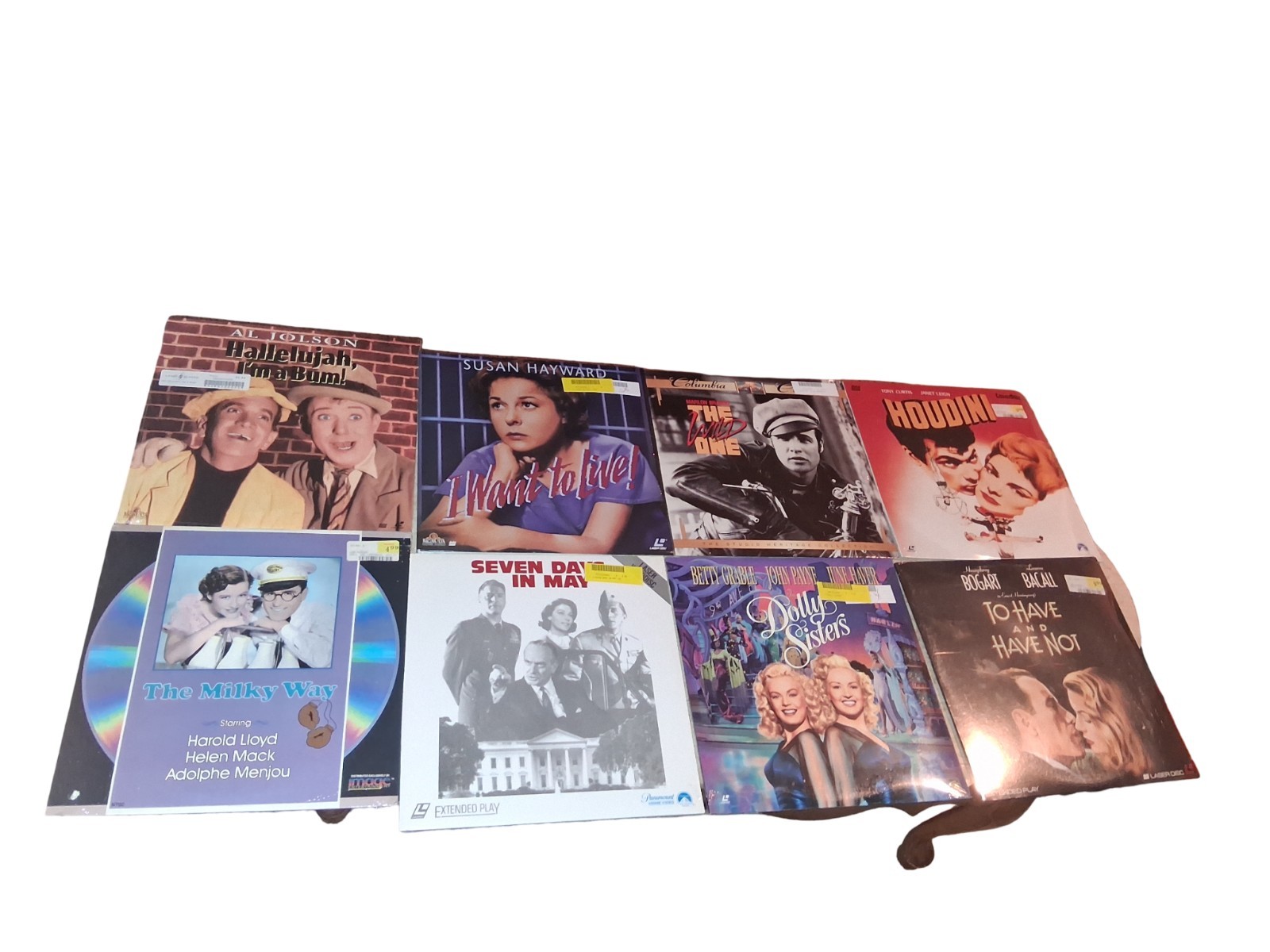 Miscellaneous Lot Of 8 Brand New Vintage Classic  Laserdiscs. "The Wild One" And