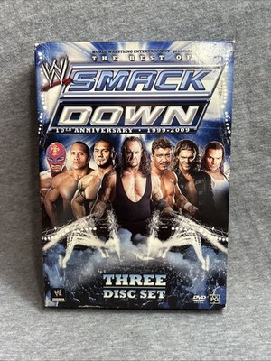 WWE The Best Of SmackDown 10th Anniversary DVD 3-Disc Set 1999-2009 Wrestling