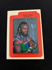 MR T  ROOKIE 1983 THE A-TEAM B.A. STICKER TV SHOW NRMT TRADING TOPPS  CARD