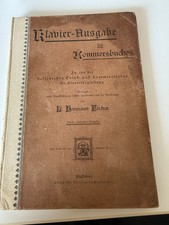 Studentika 1892 L. Hermann Fischer edizione per pianoforte del Kommersbuch Studentica