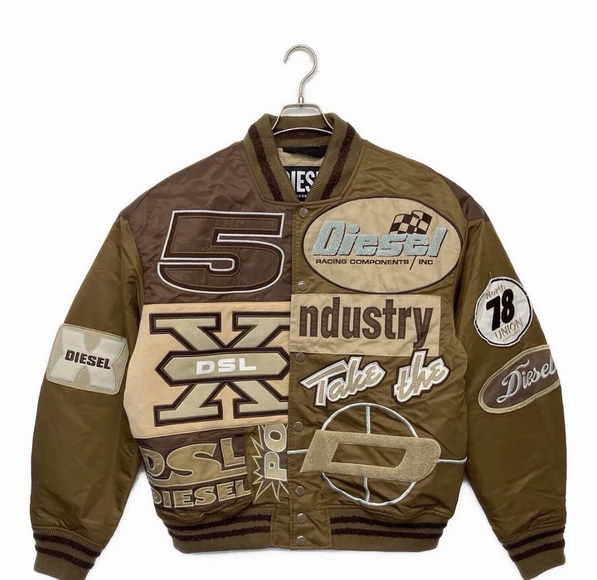 Diesel Varsity Jacket - Racing Patch Bomber Style NEW SIZE L | eBay