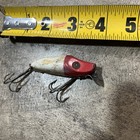 Vintage Heddon River Runt Spook Sinker Fishing Lure Red & White — photo 2