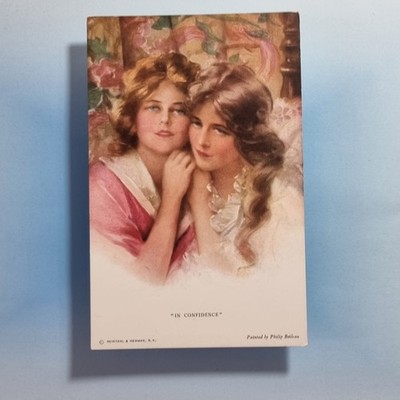 Philip Boileau Postkarte um 1910 Glamour Girls Schönheit Künstler signiert
