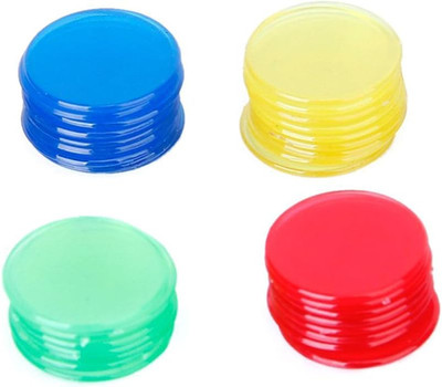 400 Stück Bingo Chips Zähler Plastik 4 Farben
