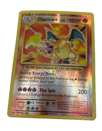 Pokémon TCG Charizard 11/108 Holo 2016 XY: Evolutions LP (read desc.)