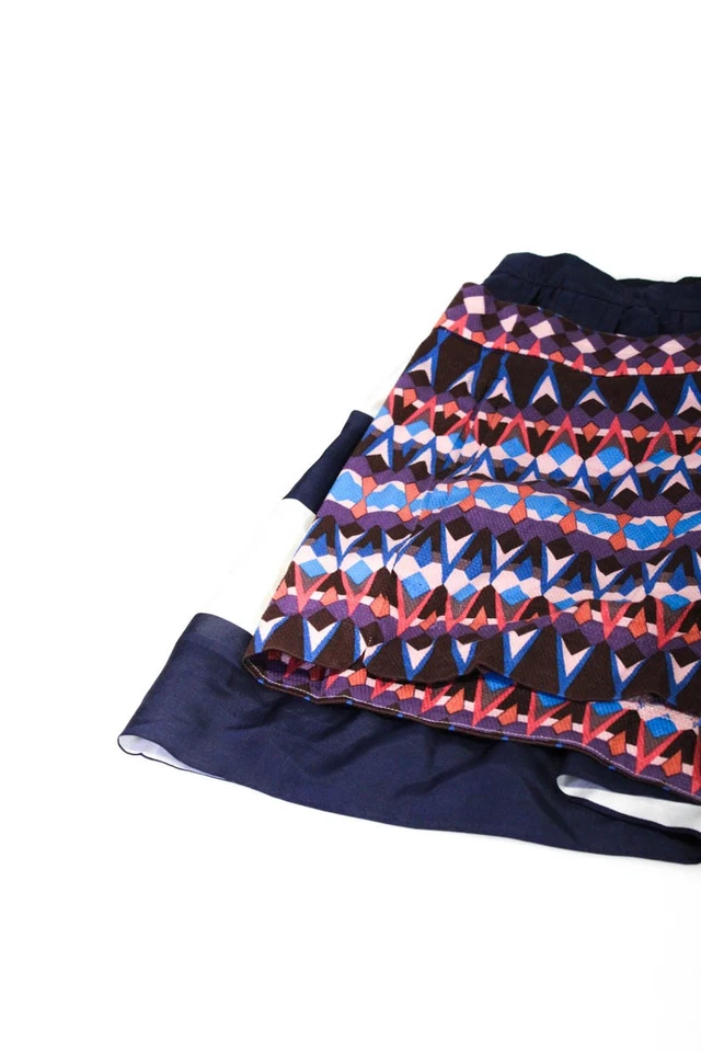 Vestido corto estampado abstracto frontal plano cierre cremallera J Crew para mujer talla 6 lote 2 Foto 3 de 4