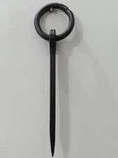 Antiker Ringstift 12" Schmiedeeisen Spannstift 2 St&uuml;ck