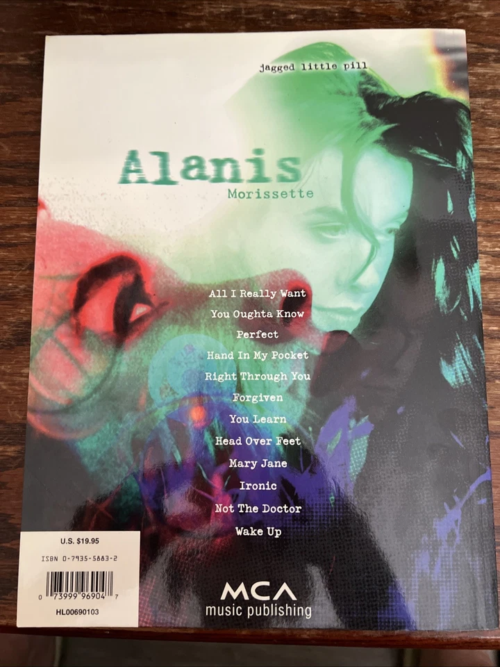 Alanis Morisette Guitar Sheet Music Song Book Jagged Little Pill - Image 2 of 2