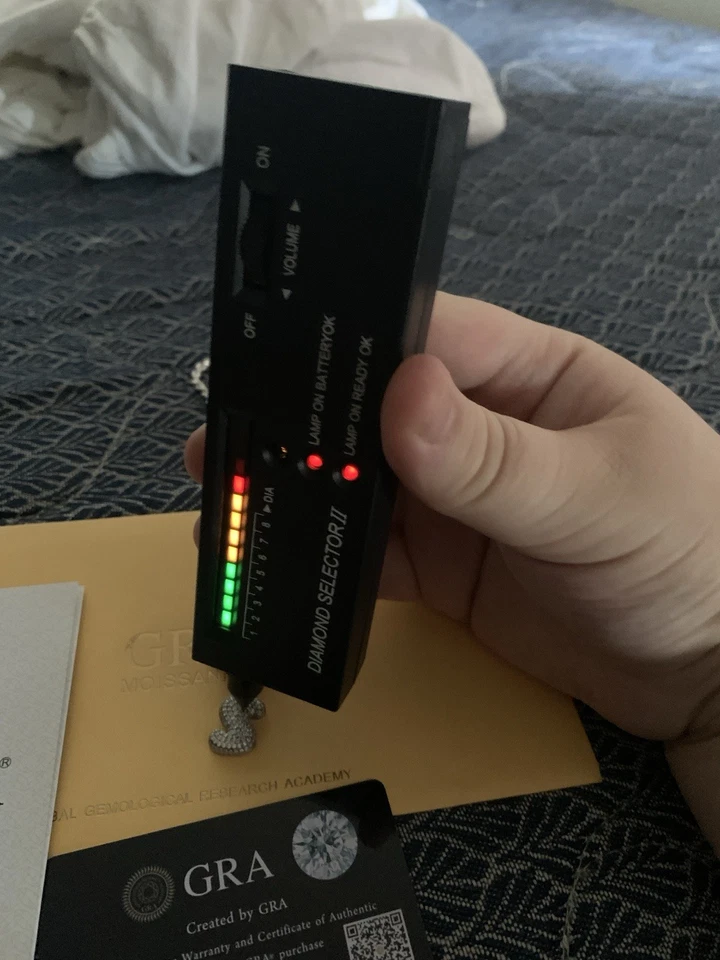 Colgante de Mossanita de Plata 925 Italiana Letra S Brilla Super Duro 🔥 Foto 2 de 4