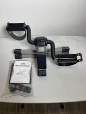 Mini Exercise Bike Under Desk Pedal Arm/Leg Trainer LCD Display Silver Foldable