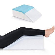 Leg Pillow Memory Foam - Cooling Leg Elevation with Removable Cover for Swell...