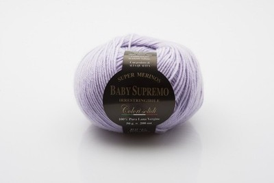 30 % Rabatt: Garn aus Italien Merino extrafein Baby Supremo, 50 g Knäuel, Fb 154